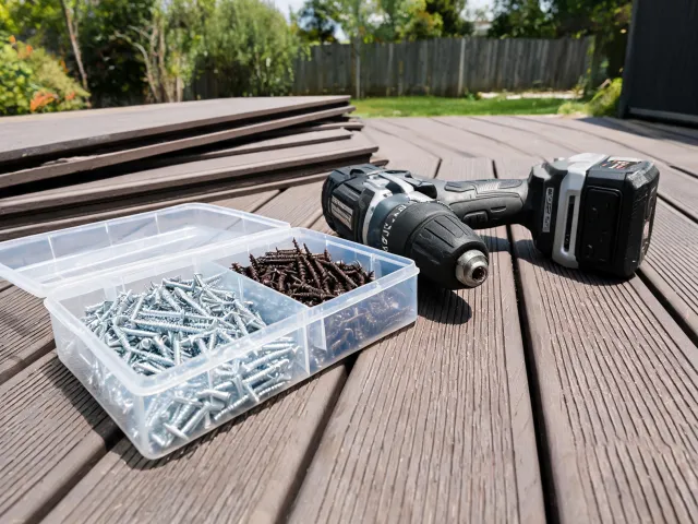 Decking and exterior hardware fastening