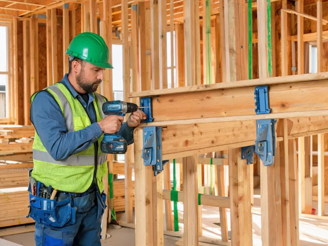 Structural framing screw installation