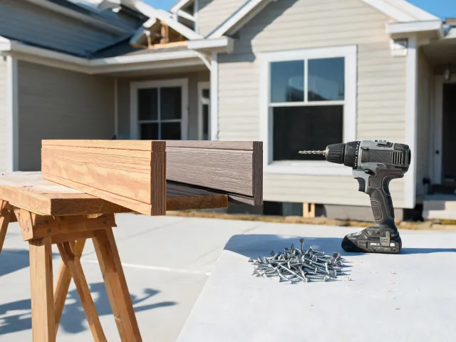 Exterior trim fastening